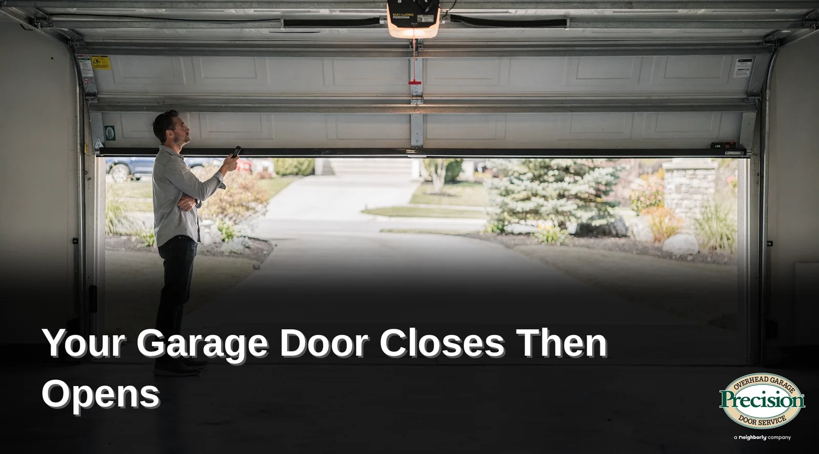 A malfunctioning garage door that won't complete its cycle often signals it's time to call
