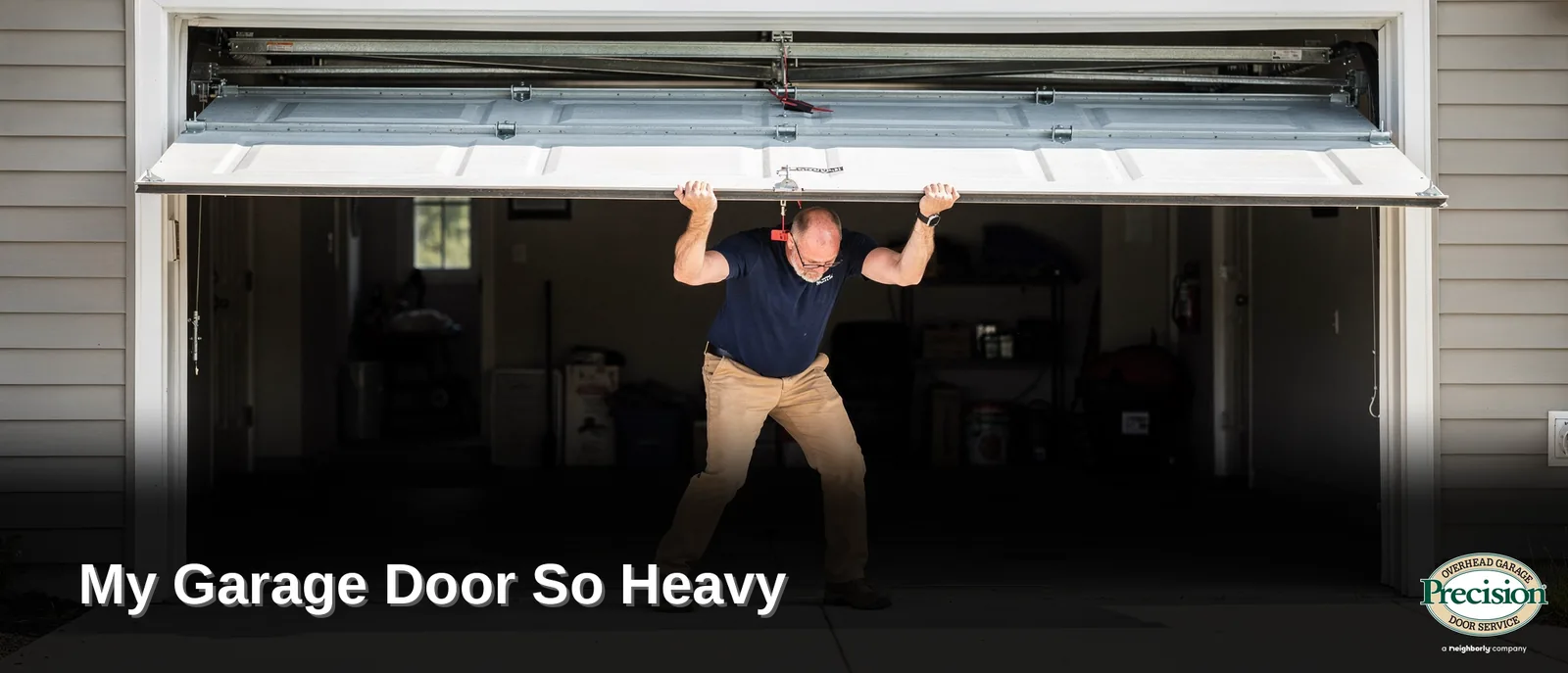 The opener motor is designed only to assist the door, not lift its full weight