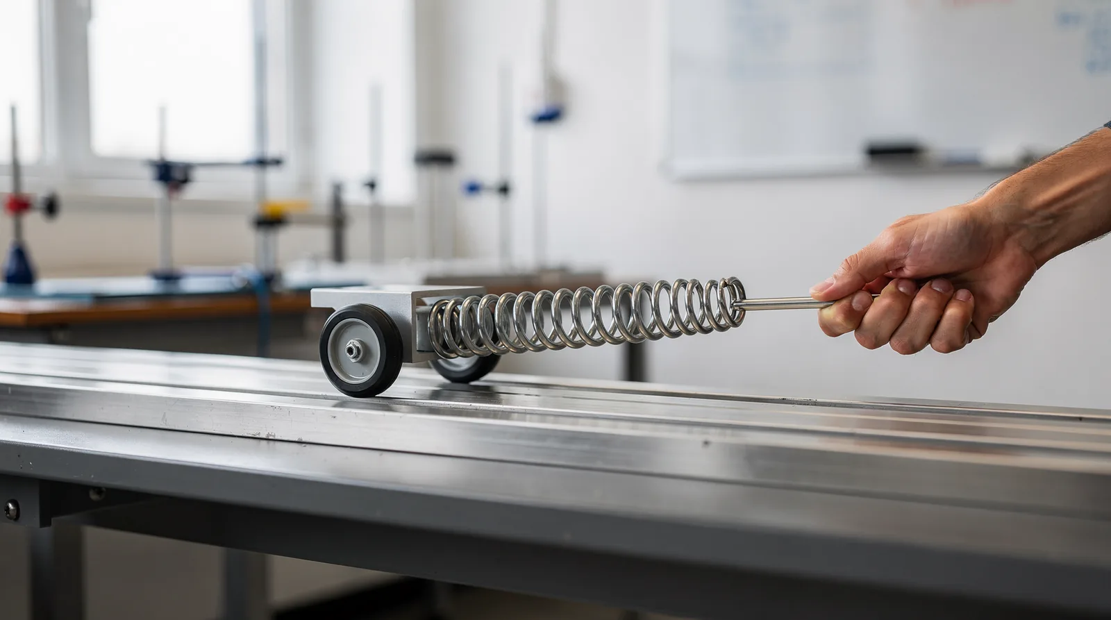 Checking the door's balance and testing for resistance is the recommended first step when