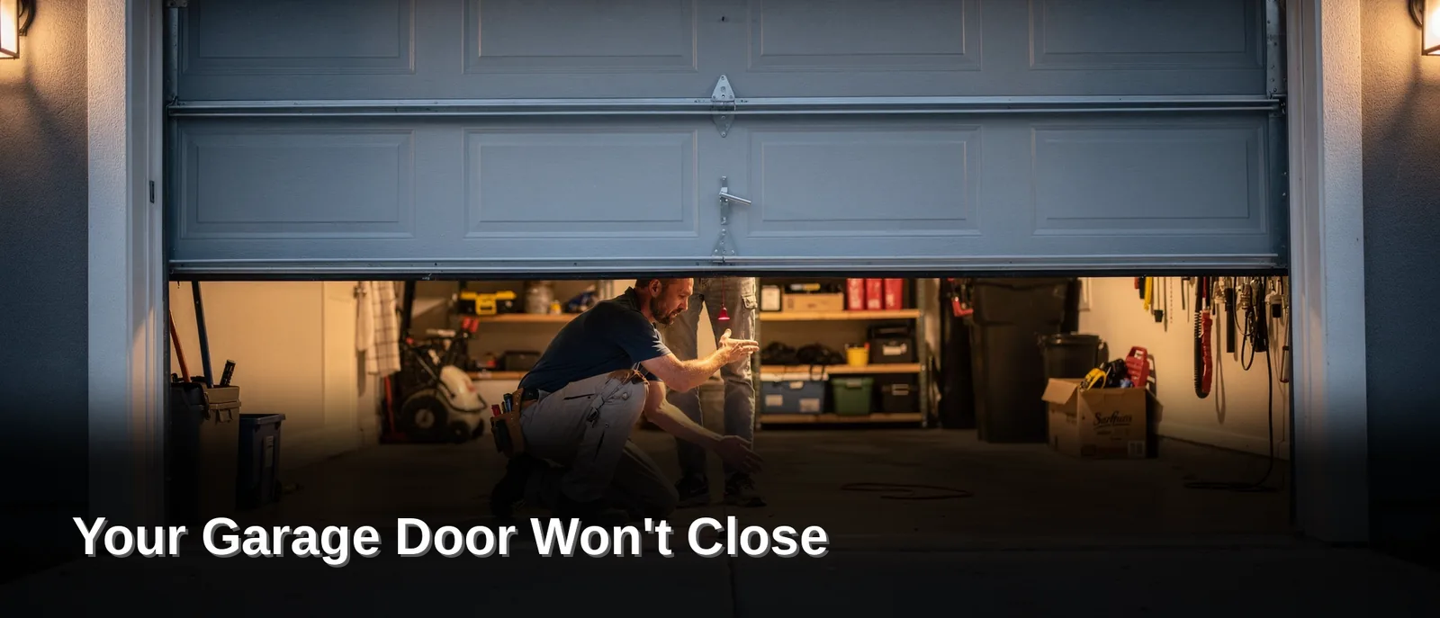 Why Does Your Garage Door Stop Before Closing, Your Garage Door Won't Close